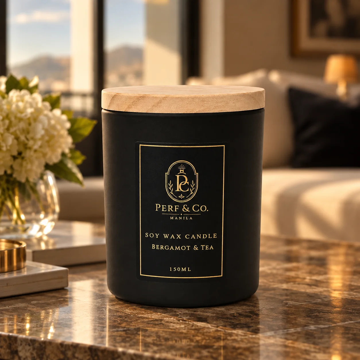Soy candles from Perf & Co. Manila