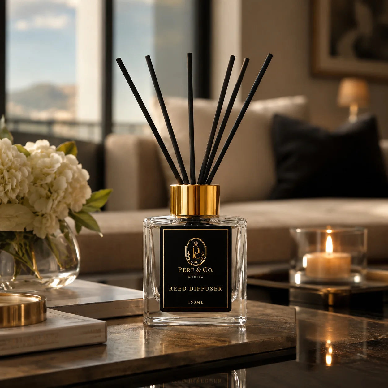 Reed Diffuser 50ml 150ml 100ml Refill | Long Lasting Home & Room Fragrance Hotel Scent | Perf & Co.